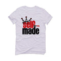 The Nike Air Foamposite Pro White/Black/Varsity Red White T-Shirt (S M illcurrency) - illCurrency Sneaker Matching Apparel