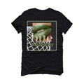Air Jordan 4 Seafoam aka “Oil Green” - Black T-Shirt (BITE IT)