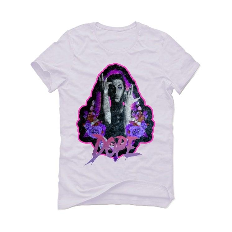 AIR JORDAN 3 GS “BARELY GRAPE” White T-Shirt (PRINCE OF SANTOS) - illCurrency Sneaker Matching Apparel