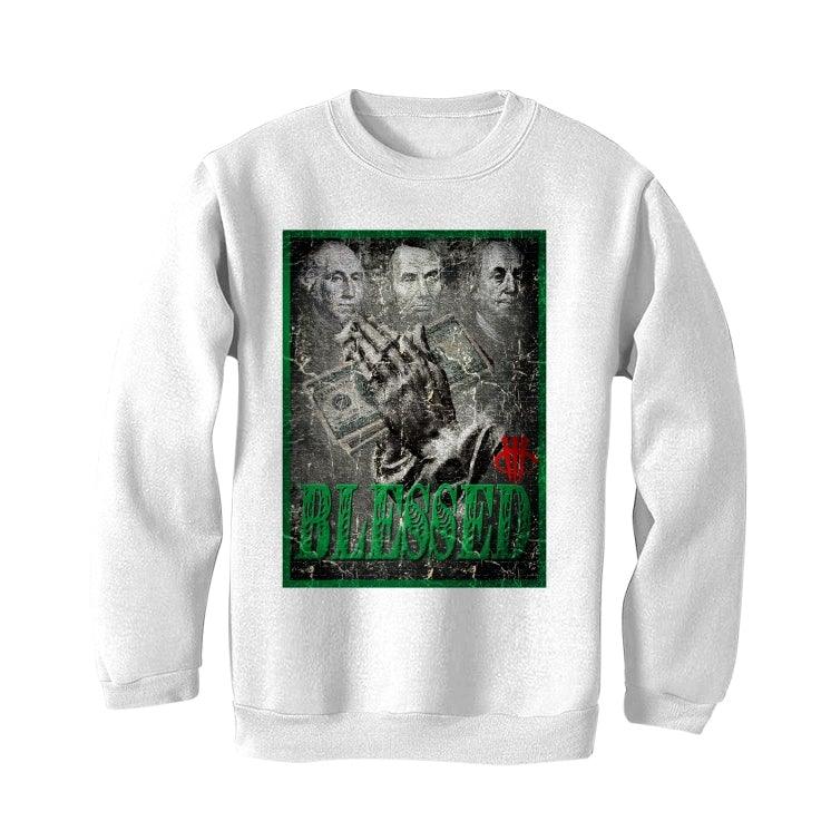 Air Jordan OG HIGH PINE GREEN 2020 White T-Shirt (BLESSED FORTUNE) - illCurrency Sneaker Matching Apparel