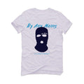 Air Jordan 12 "indigo Stone Blue" White T-Shirt (By any means) - illCurrency Sneaker Matching Apparel