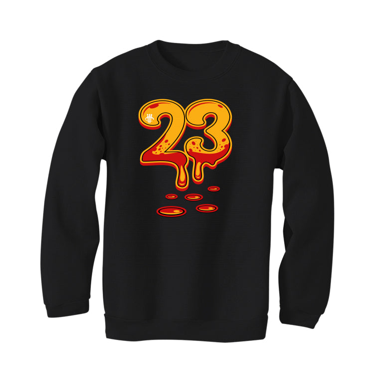 Air Jordan 7 “Citrus” 2022 Retro | illcurrency Black T-Shirt (DRIPPY 23)