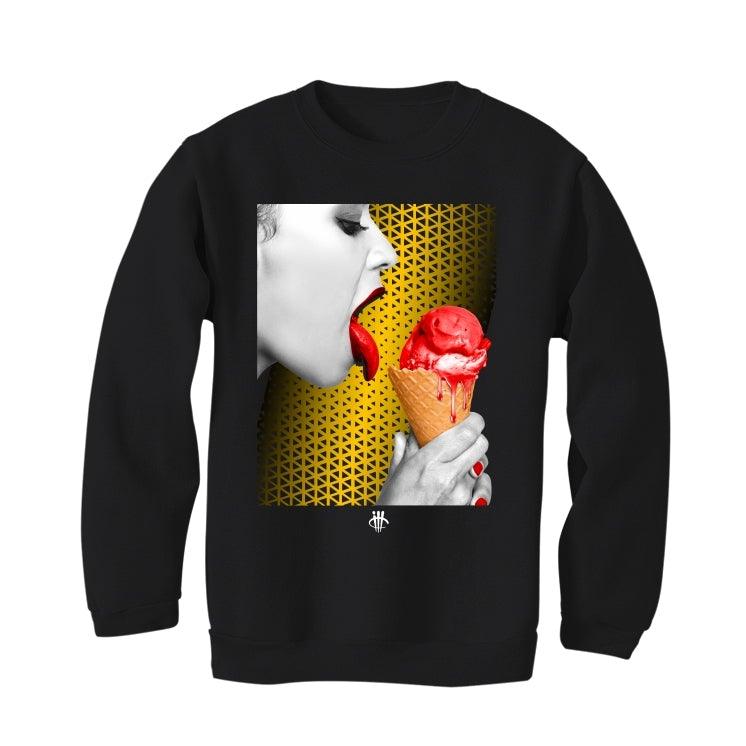 Air Jordan 14 black Ferrari Black T-Shirt (Lick it) - illCurrency Sneaker Matching Apparel