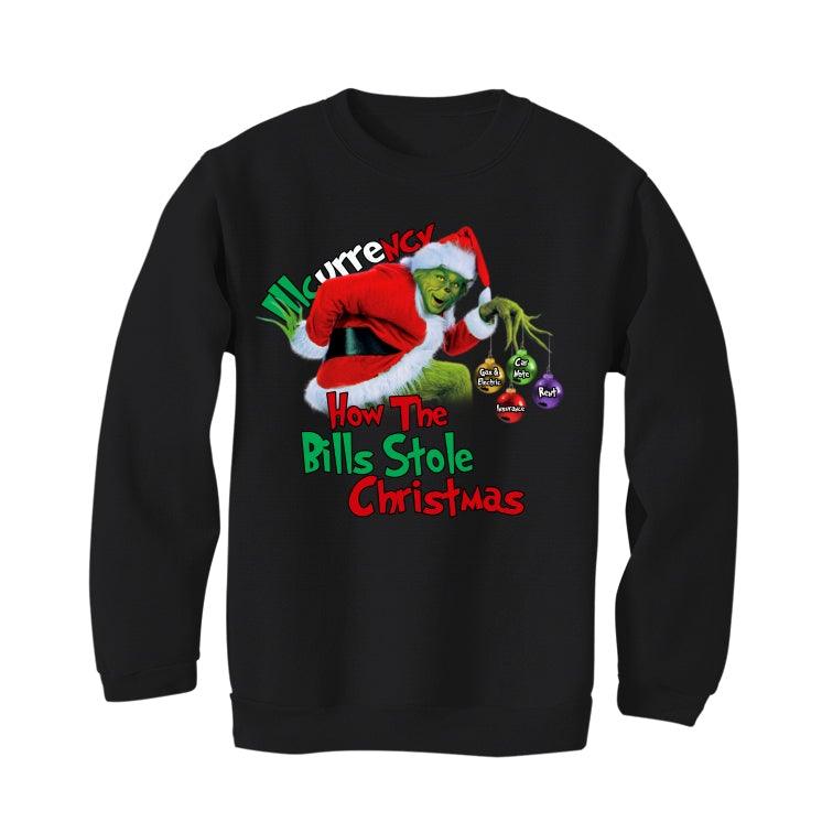 CHRISTMAS UGLY SWEATERS Black T-Shirt (How the bills stole christmas) - illCurrency Sneaker Matching Apparel
