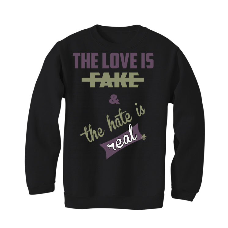 Air Jordan 4 “Canyon Purple” Black T-Shirt (Love is Fake)