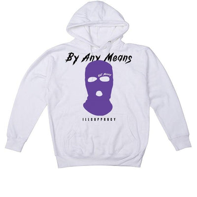 Air Jordan 1 Retro High OG “Court Purple” White T-Shirt (By any means)