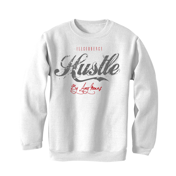 Air Jordan 9 “Fire Red” White T-Shirt (Hustle By Any Means)