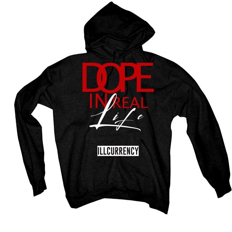 Air Jordan 4 “Red Thunder” Black T-Shirt (DOPE) - illCurrency Sneaker Matching Apparel