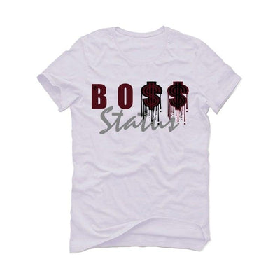 Air Jordan 8 WMNS Burgundy White T-Shirt (Boss Status)