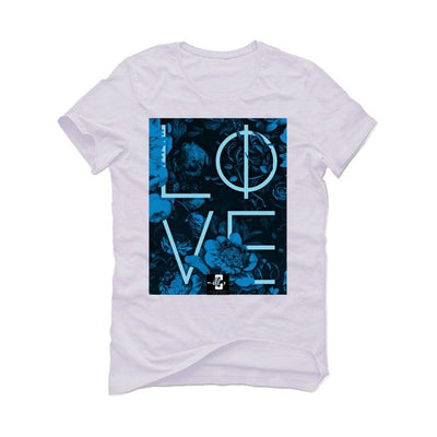 Nike Dunk Low "Dark Marina Blue" White T-Shirt (LOVE)