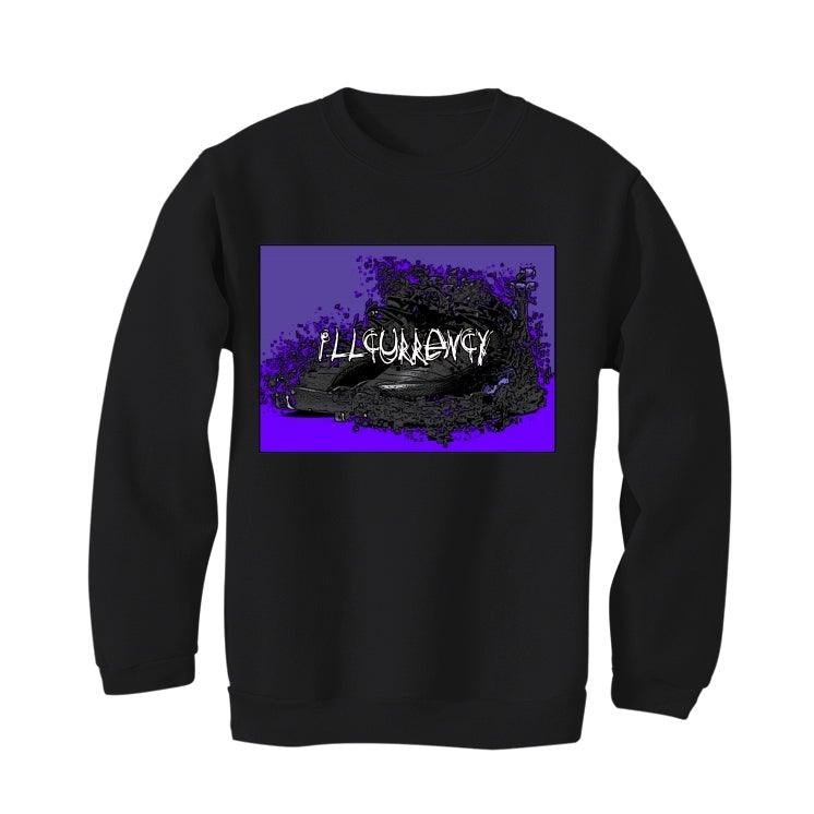 Jordan 12 Retro Black Dark Concord Black T-Shirt (shattered kicks) - illCurrency Sneaker Matching Apparel