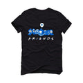 Air Jordan 5 “Racer Blue” Black T-Shirt (F R I E N D S) - illCurrency Sneaker Matching Apparel