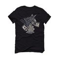 Air Jordan 6 Georgetown - Black T-Shirt (CREAM)