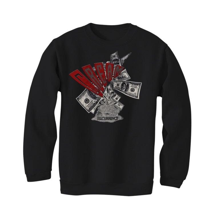 Air Jordan 13 Flint Red 2021 Black T-Shirt (C.R.E.A.M.) - illCurrency Sneaker Matching Apparel