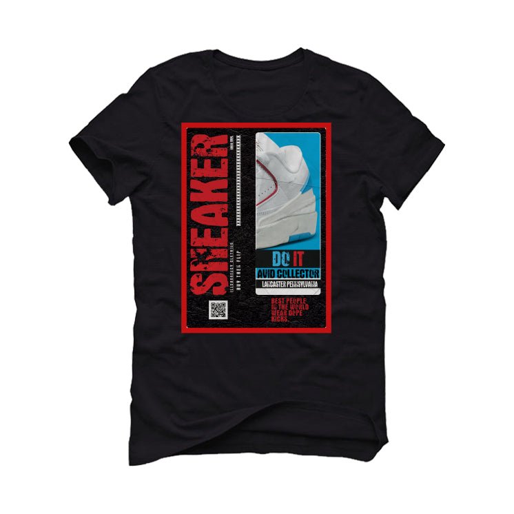 Air Jordan 2 Low WMNS “UNC To Chicago” | illcurrency Black T-Shirt (SNEAKER COLLECTOR)