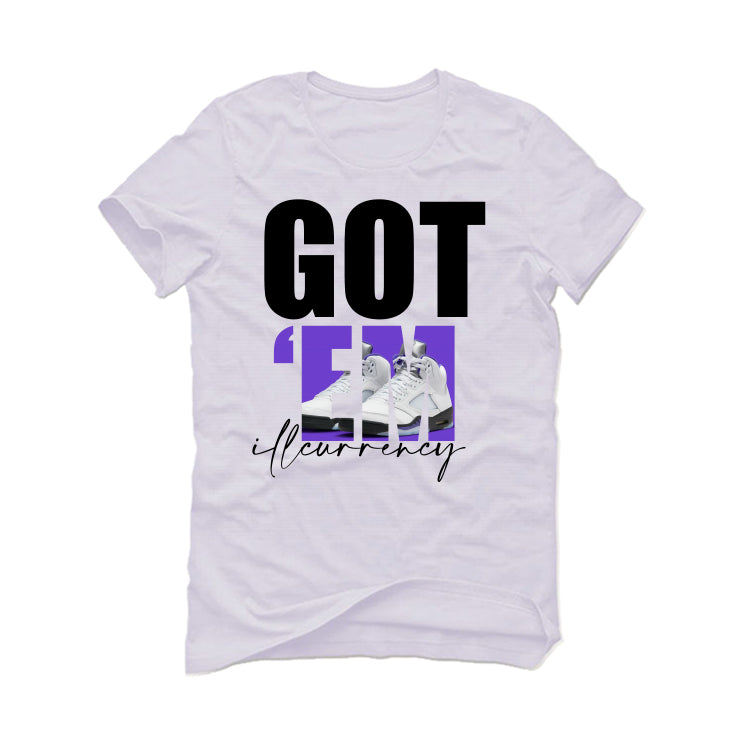 Air Jordan 5 “Concord” White T-Shirt (Got Em)