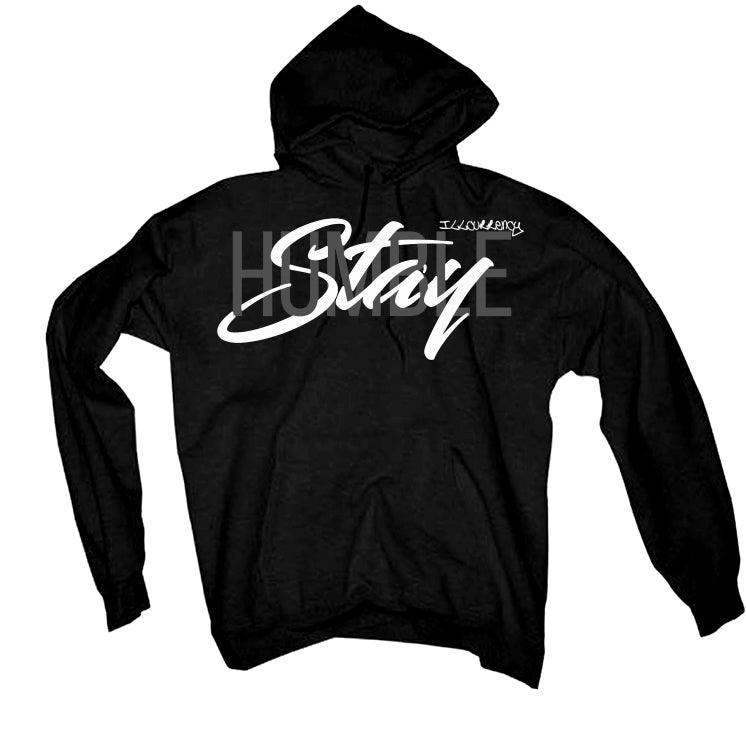 Air Jordan 4 Black Cat "2020" Black T-Shirt (Stay Humble) - illCurrency Sneaker Matching Apparel