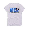 Air Jordan 1 High OG “True Blue” White T-Shirt (Me vs Me)