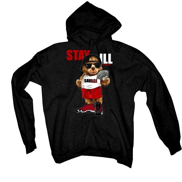 Air Jordan 14 “Gym Red” 2020 Black T-Shirt (Stay ill bear ) - illCurrency Sneaker Matching Apparel