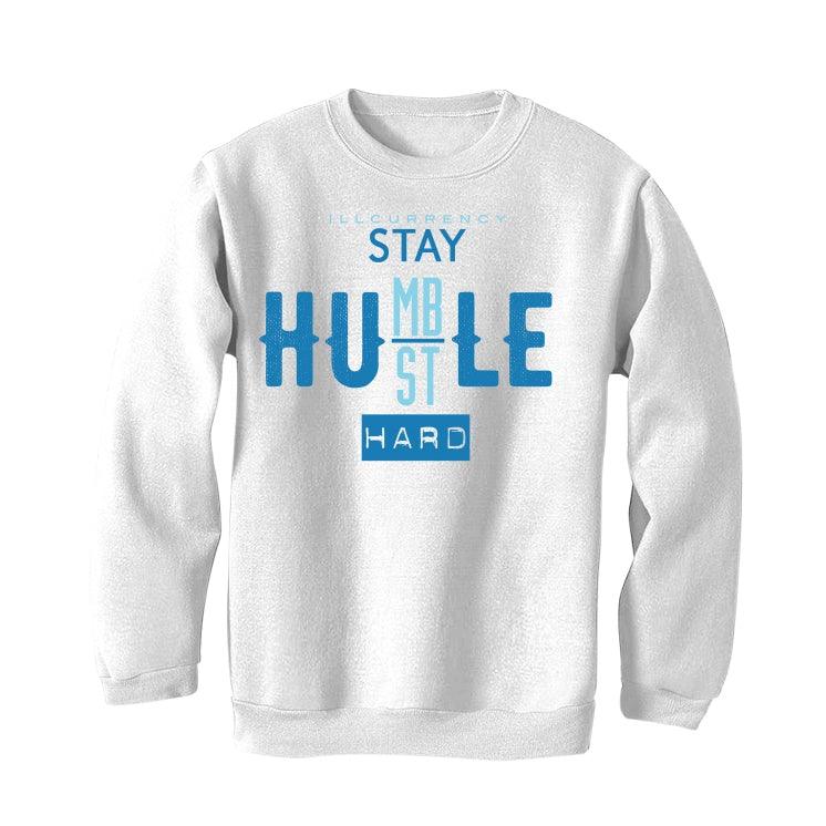 Nike Dunk Low "Dark Marina Blue" White T-Shirt (Stay humble hustle hard) - illCurrency Sneaker Matching Apparel