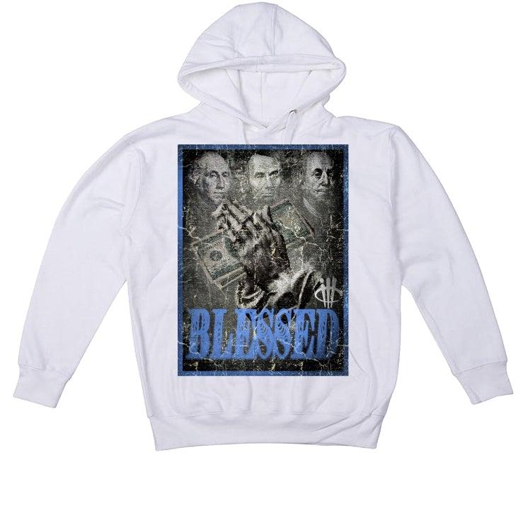 Air Jordan 3 UNC White T-Shirt (blessed fortune) - illCurrency Sneaker Matching Apparel