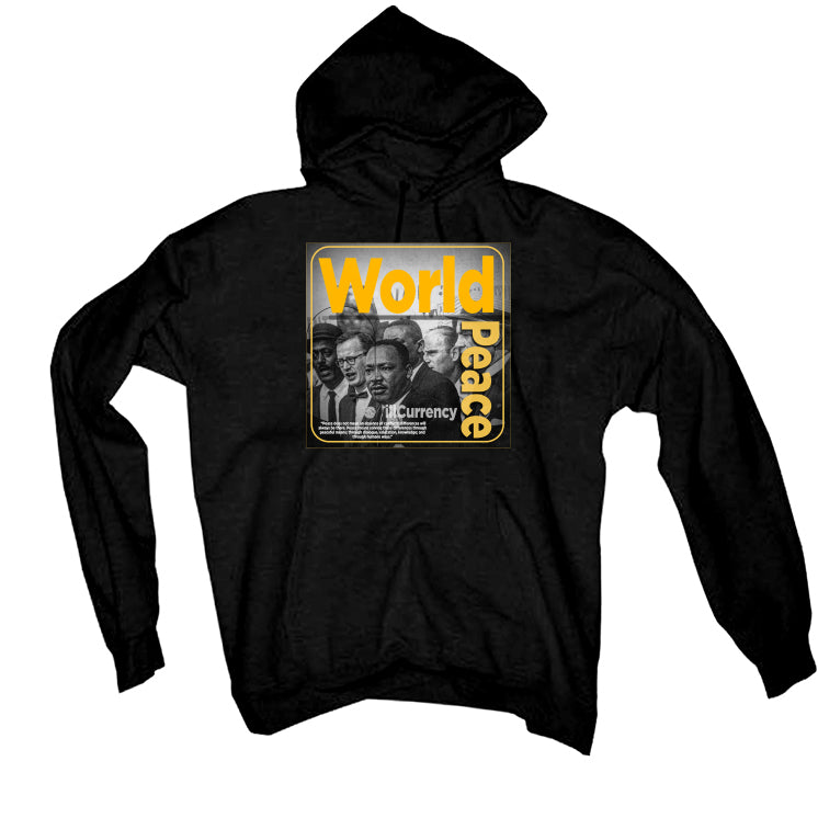 Air Jordan 14 “Light Ginger” Black T-Shirt (WORLD PEACE)