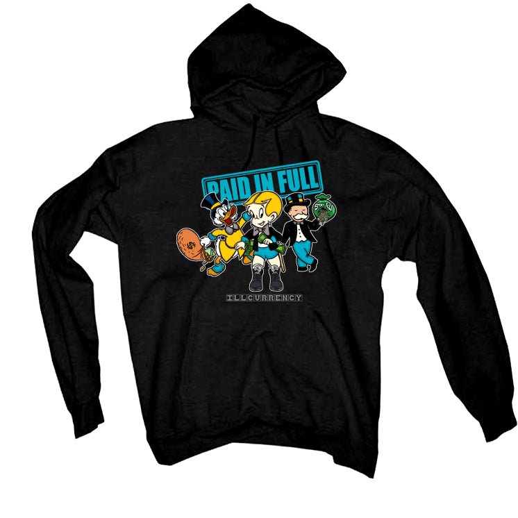 Air Jordan 5 Aqua - Black T-Shirt (Paid in Full)