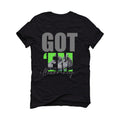 Air Jordan 5 Green Bean Black T-Shirt (Got Em)