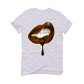 Air Jordan 1 Mid Fearless (Maison Chateau Rouge) White T-Shirt (LIPS UNSEALED) - illCurrency Sneaker Matching Apparel