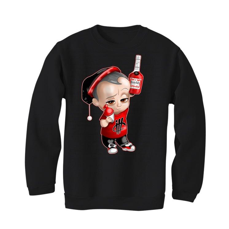 Air Jordan 13 Flint Red 2021 Black T-Shirt (Henny baby) - illCurrency Sneaker Matching Apparel