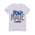 Air Jordan 3 “Racer Blue” 2021 White T-Shirt (Self Made) - illCurrency Sneaker Matching Apparel