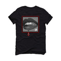 Air Jordan 4 “Black Canvas”| ILLCURRENCY Black T-Shirt (LIPSTICK)