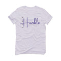 AIR JORDAN 3 "DARK IRIS" White T-Shirt (Stay Humble)