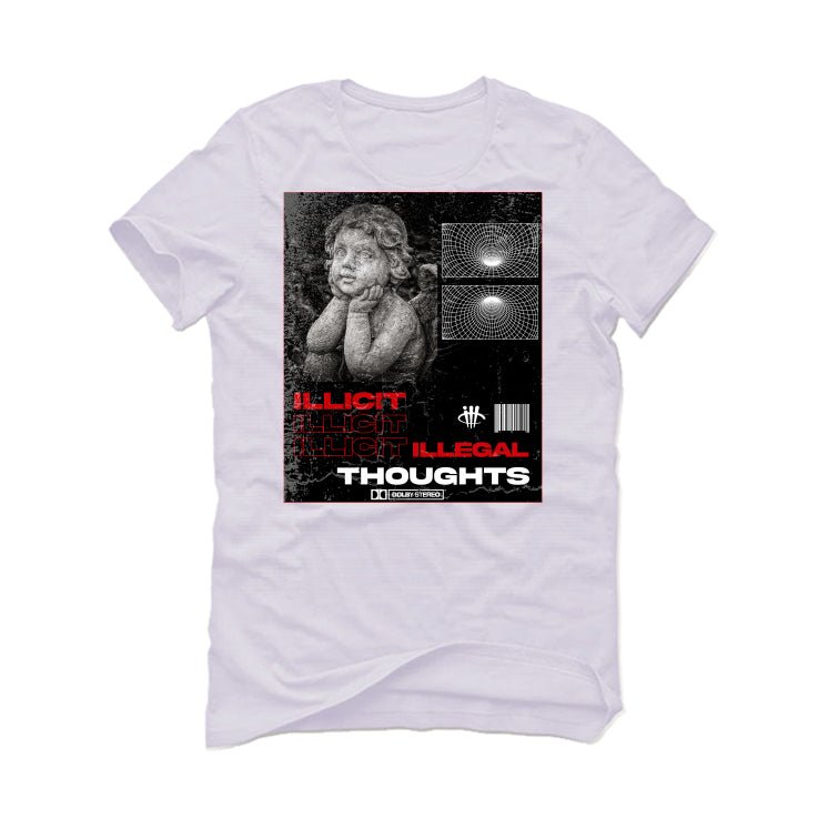 Air Jordan 13 Retro “Black Flint”| ILLCURRENCY White T-Shirt (ILLICIT THOUGHTS)