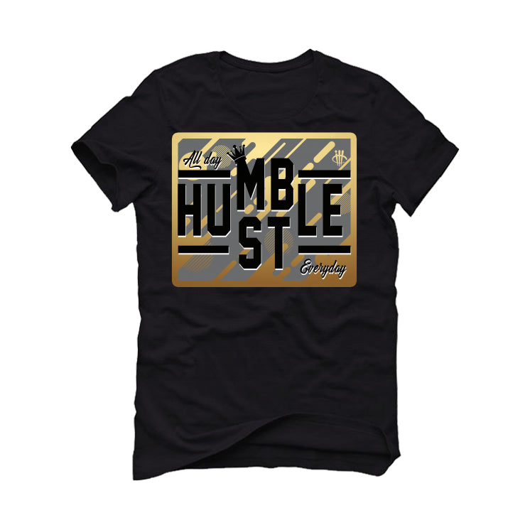 Air Jordan 12 “Black Taxi” Black T-Shirt (HUSTLE EVERYDAY)
