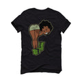 Air Jordan 4 Seafoam aka “Oil Green” - Black T-Shirt (BOO)