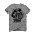 Air Jordan 4 Seafoam aka “Oil Green” - Grey T-Shirt (Big Worm)
