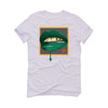 Nike Dunk High “Chenille Swoosh” White T-Shirt (LIPSTICK)