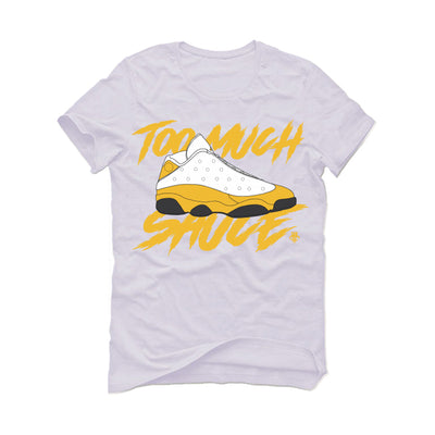 The Air Jordan 13 “Del Sol” White T-Shirt (too  much sauce)
