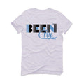 Air Jordan 9 University Blue 2020 White T-Shirt (Been Fly) - illCurrency Sneaker Matching Apparel