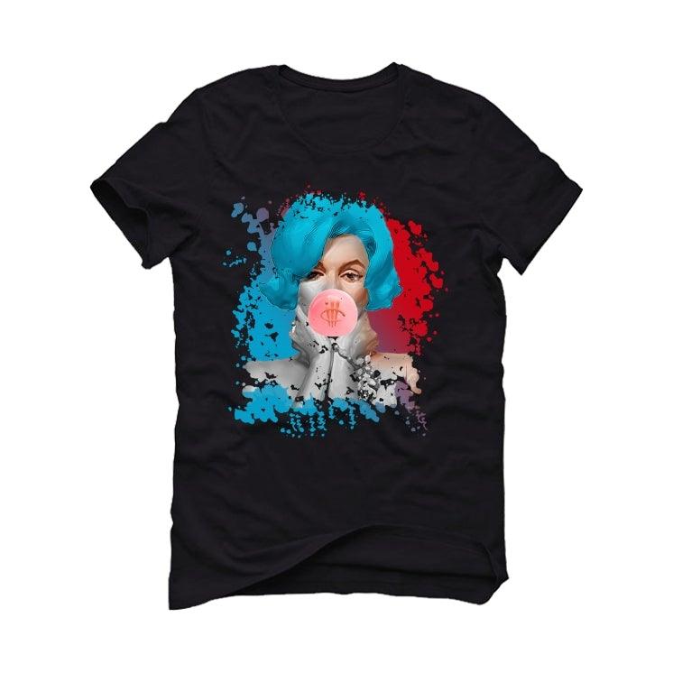 Air Jordan 1 UNC CHI 2019 Black T-Shirt (BUBBLE GUM) - illCurrency Sneaker Matching Apparel