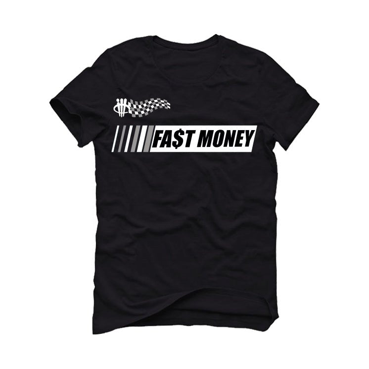 Air Jordan 1 Retro High '85 OG 'Black White' - Black T-Shirt (Fast Money)
