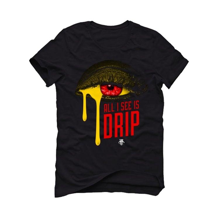 Air Jordan 14 black Ferrari Black T-Shirt (All I See) - illCurrency Sneaker Matching Apparel