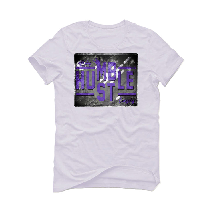 Air Jordan 3 Dark Iris - White T-Shirt (ALWAYS HUSTLE)