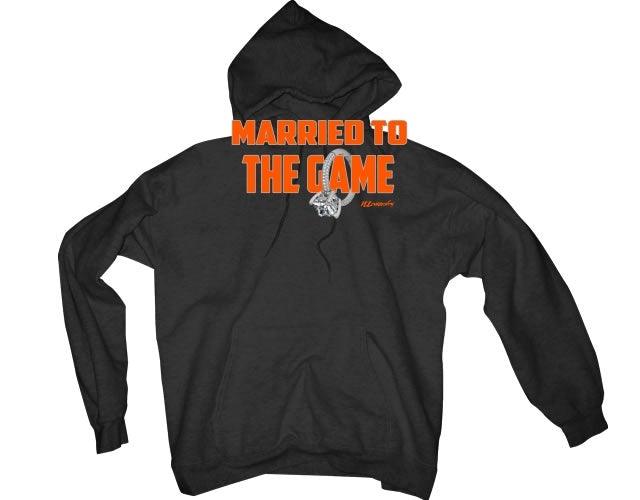 Air Jordan RETRO 1 (Orange black) 2019 Black T-Shirt (married to the game orange) - illCurrency Sneaker Matching Apparel