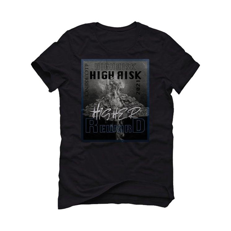 Air Jordan 3 “Racer Blue” 2021 Black T-Shirt (High Risk Higher Reward) - illCurrency Sneaker Matching Apparel