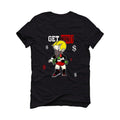 Air Jordan 1 “Bred Patent” Black T-Shirt (Get Money) - illCurrency Sneaker Matching Apparel