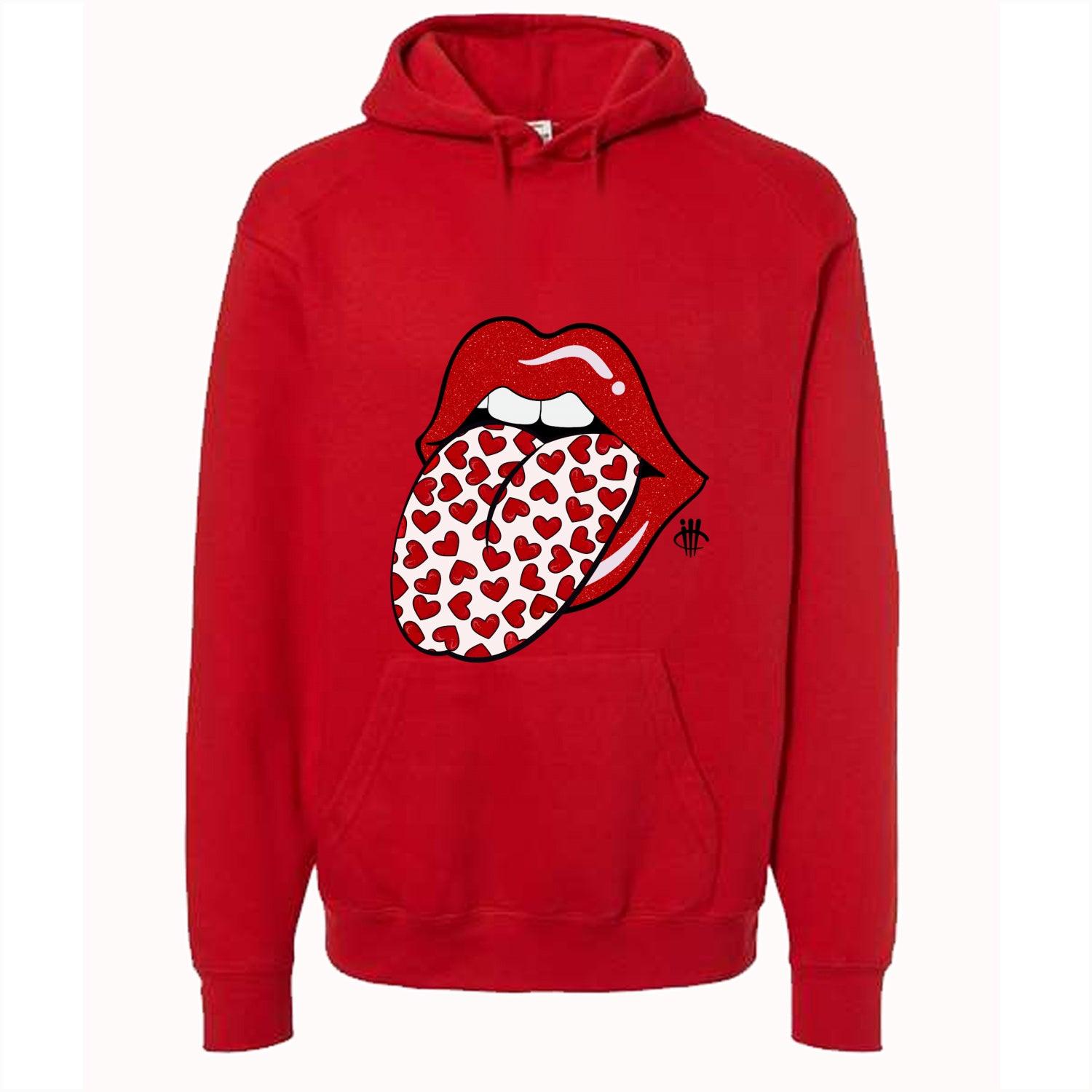 Air Jordan 1 “Bred Patent” Red T-Shirt (HEART TONGUE) - illCurrency Sneaker Matching Apparel