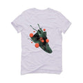 Nike Air Barrage Mid Orange Green White T-Shirt (SPLASH) - illCurrency Sneaker Matching Apparel