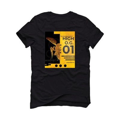 Air Jordan 1 Retro High OG “Pollen” 2021 Black T-Shirt (HIVE MENTALITY)
